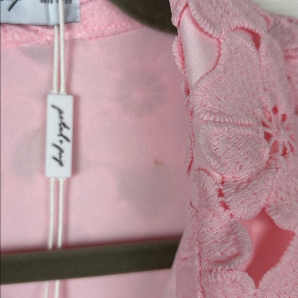 NWT Petal & Pup Tallie Button Up Pink Floral Mini Dress - 16 - Picture 9 of 9